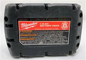 Milwaukee 18v discount 1.5 ah battery